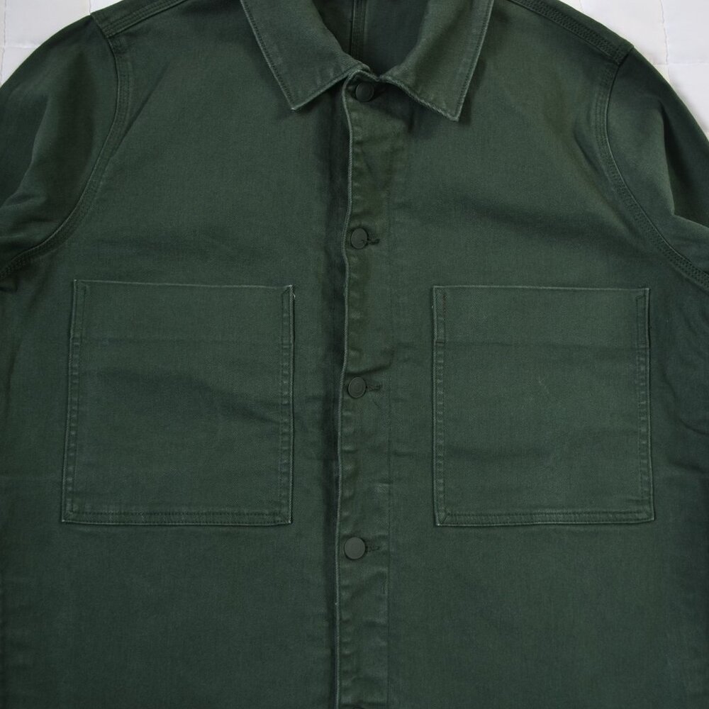Zara green denim jacket *GUC - Picture 5 of 10